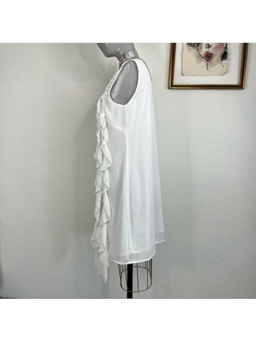 DVF Spring 2012 Ruffle Mini Sheath Dress - Picture 3 of 6